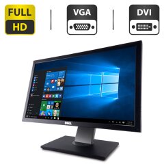 Монітор Dell P2211H / 22" (1920x1080) TN / VGA, DVI, USB-Hub + Кабель живлення