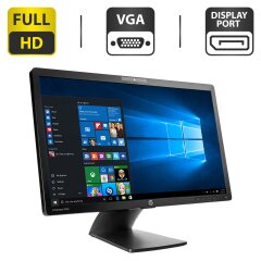 Монітор HP EliteDisplay S231d / 23" (1920x1080) IPS / USB-Hub, VGA, DisplayPort, LAN (RJ-45), Audio / WebCam / VESA 100x100 + Кабелі (VGA, DisplayPort на вибір) та зовнішній блок живлення у комплекті