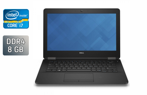 Нетбук Dell Latitude E7270 / 12.5" (1366x768) TN / Intel Core i7-6600U (2 (4) ядра по 2.6 - 3.4 GHz) / 8 GB DDR4 / 256 GB SSD / Intel HD Graphics 520 / WebCam / HDMI / Windows 10 Нетбук Dell Latitude E7270 / 12.5" (1366x768) TN / Intel Core i7-6600U (2 (4) ядра по 2.6 - 3.4 GHz) / 8 GB DDR4 / 256 GB SSD / Intel HD Graphics 520 / WebCam / HDMI / Windows 10