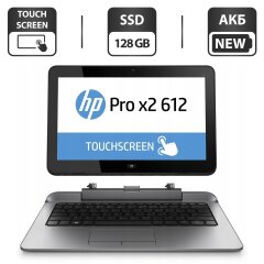 Ноутбук-трансформер HP Pro x2 612 G1 / 12.5" (1366x768) IPS Touch / Intel Core i5-4302Y (2 (4) ядра по 1.6 - 2.3 GHz) / 8 GB DDR3 / 128 GB SSD / Intel HD Graphics 4200 / WebCam / Два АКБ NEW / Windows 10 Pro
