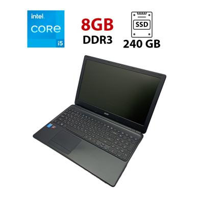 Ноутбук Acer Aspire E1-572G / 15.6" (1366x768) TN / Intel Core i5-4200U (2 (4) ядра по 1.6 - 2.6 GHz) / 8 GB DDR3 / 240 GB SSD / AMD Radeon HD 8670M, 1 GB DDR3, 64-bit / WebCam
