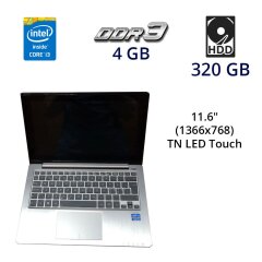 Ноутбук Asus VivoBook X202E / 11.6" (1366х768) TN LED Touch / Intel Core i3-3217U (2 (4) ядра по 1.8 GHz) / 4 GB DDR3 / 320 GB HDD / WebCam