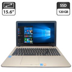 Ноутбук Asus X541N / 15.6" (1366x768) TN / Intel Pentium N4200 (4 ядра по 1.1 - 2.5 GHz) / 4 GB DDR3 / 120 GB SSD / Intel HD Graphics 505 / WebCam