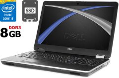 Ноутбук Б-класс Dell Latitude E6540 / 15.6" (1366x768) TN / Intel Core i5-4300M (2 (4) ядра по 2.6 - 3.3 GHz) / 8 GB DDR3 / 120 GB SSD / Intel HD Graphics 4600 / WebCam / DVD-RW / HDMI