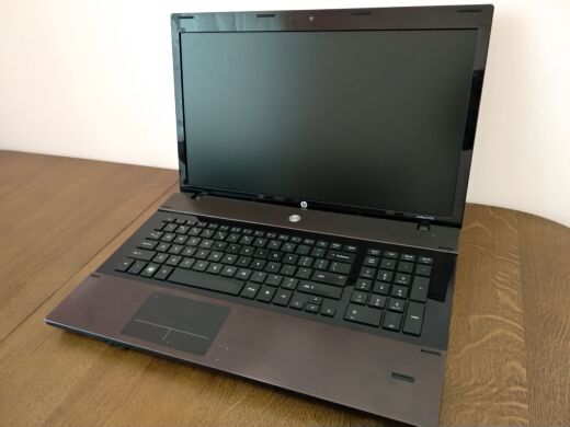 Ноутбук Б-клас HP ProBook 4720s / 17.3" (1600x900) TN / Intel Core i5-460M (2 (4) ядра по 2.53 - 2.8 GHz) / 4 GB DDR3 / 120 GB SSD / ATI Mobility Radeon HD 530v, 512 MB GDDR3, 64-bit / WebCam / DVD-RW / HDMI / АКБ не тримає