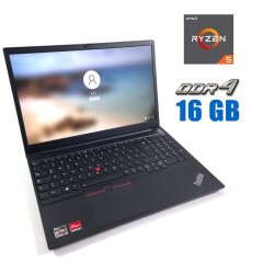 Ноутбук Б-класс Lenovo ThinkPad E15 G2 / 15.6" (1920x1080) IPS / AMD Ryzen 5 4500U (6 ядер по 2.3 - 4.0 GHz) / 16 GB DDR4 / 256 GB SSD / AMD Radeon Vega 6 / WebCam