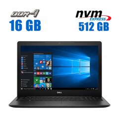 Ноутбук Dell Inspiron 3583 / 15.6" (1920x1080) TN / Intel Core i3-8145U (2 (4) ядра по 2.1 - 3.9 GHz) / 16 GB DDR4 / 512 GB SSD M.2 / Intel UHD Graphics 620 / WebCam / Win 10 Home