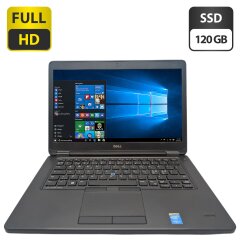 Ноутбук Dell Latitude E5450 / 14" (1920x1080) IPS / Intel Core i5-5300U (2 (4) ядра по 2.3 - 2.9 GHz) / 8 GB DDR3 / 120 GB SSD / Intel HD Graphics 5500 / WebCam