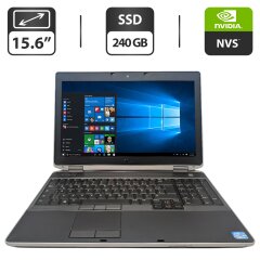 Ноутбук Dell Latitude E6530 / 15.6" (1366x768) TN / Intel Core i5-3340M (2 (4) ядер по 2.7 - 3.4 GHz) / 8 GB DDR3 / 240 GB SSD / nVidia NVS 5200M, 1 GB GDDR5, 64-bit / WebCam / DVD-ROM