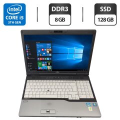 Ноутбук Fujitsu LifeBook E782 / 15.6" (1600x900) TN / Intel Core i5-3210M (2 (4) ядра по 2.5 - 3.1 GHz) / 8 GB DDR3 / 128 GB SSD / Intel HD Graphics 4000 / WebCam