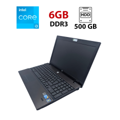 Ноутбук HP ProBook 4520s / 15.6" (1366x768) TN / Intel Core i3-370M (2 (4) ядра по 2.4 GHz) / 6 GB DDR3 / 500 GB HDD / Intel HD Graphics / WebCam