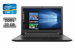 Ноутбук Lenovo IdeaPad 110-15ISK / 15.6" (1366x768) TN / Intel Core i3-6100U (2 (4) ядра по 2.3 GHz) / 20 GB DDR4 / 250 GB SSD / Intel HD Graphics 520 / WebCam + Бездротова мишка