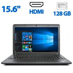 Ноутбук Lenovo ThinkPad E540 / 15.6" (1366x768) TN / Intel Core i3-4100M (2 (4) ядра по 2.5 GHz) / 8 GB DDR3 / 128 GB SSD / Intel HD Graphics 4600 / WebCam / Win 10 Pro