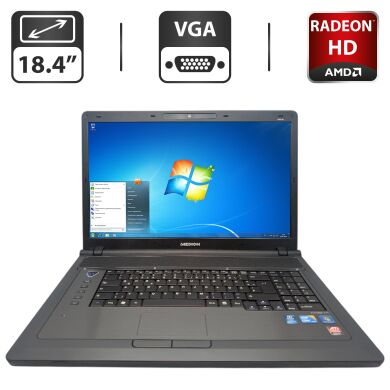 Ноутбук Medion Akoya P8416 / 18.4" (1600x900) TN / Intel Core i3-350M (2 (4) ядра по 2.26 GHz) / 6 GB DDR3 / 500 GB HDD / AMD Radeon HD 4650, 1 GB GDDR3, 128-bit / WebCam / DVD-ROM