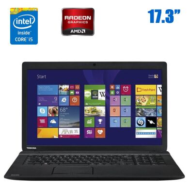 Ноутбук Toshiba Satellite Pro C70 / 17.3" (1600x900) TN / Intel Core i5-5200U (2 (4) ядра по 2.2 - 2.7 GHz) / 4 GB DDR3 / 120 GB SSD / AMD Radeon R7 M260, 1 GB DDR3, 64-bit / WebCam Ноутбук Toshiba Satellite Pro C70 / 17.3" (1600x900) TN / Intel Core i5-5200U (2 (4) ядра по 2.2 - 2.7 GHz) / 4 GB DDR3 / 120 GB SSD / AMD Radeon R7 M260, 1 GB DDR3, 64-bit / WebCam