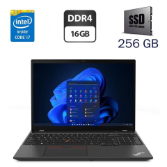 Рабочая станция Б-класс Lenovo ThinkPad P15v / 15.6" (1920x1080) IPS / Intel Core i7-10750H (6 (12) ядер по 2.6 - 5.0 GHz) / 16 GB DDR4 / 256 GB SSD / Intel Graphics / WebCam