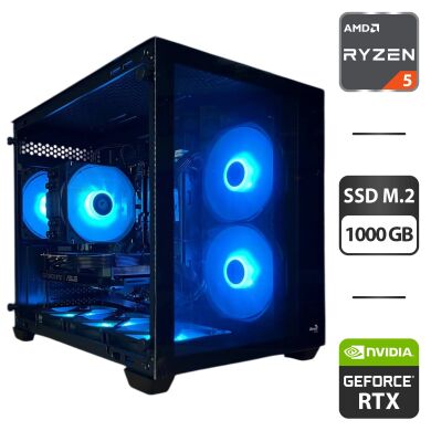 Сборка под заказ: новый игровой ПК AeroCool Dryft Mini Tower / AMD Ryzen 5 7500F (6 (12) ядер по 3.7 - 5.0 GHz) / 32 GB DDR5 / 1000 GB SSD M.2 / nVidia GeForce RTX 5060, 8 GB GDDR7, 128-bit / 650W