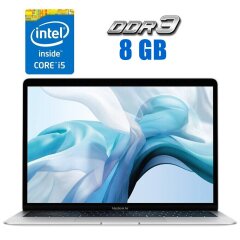 Ультрабук Apple MacBook Air 13 A1932 / 13.3" (2560x1600) IPS / Intel Core i5-8210Y (2 (4) ядра по 1.6 - 3.6 GHz) / 8 GB DDR3 / 128 GB SSD / Intel UHD Graphics 617 / WebCam / Silver