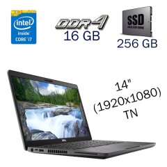 Ультрабук Dell Latitude 5400 / 14" (1920x1080) TN / Intel Core i7-8665U (4 (8) ядра по 1.9 - 4.8 GHz) / 16 GB DDR4 / 256 GB SSD / Intel UHD Graphics for 8th Generation / WebCam