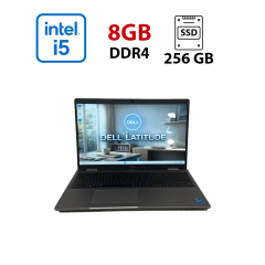 Ультрабук Dell Latitude 5520 / 15.6" (1920x1080) IPS / Intel Core i5-1145G7 (4 (8) ядра по 4.4 GHz) / 8 GB DDR4 / 256 GB SSD / Intel Iris Xe Graphics / WebCam
