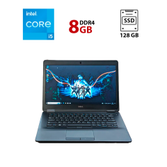 Ультрабук Dell Latitude E7470 / 14" (1920x1080) TN / Intel Core i5-6300U (2 (4) ядра по 2.4 - 3.0 GHz) / 8 GB DDR4 / 128 GB SSD / Intel HD Graphics 520 / WebCam