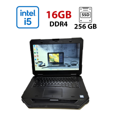 Захищений ноутбук Dell Latitude 5414 Rugged / 14" (1366x768) TN / Intel Core i5-6300U (2 (4) ядра по 2.4 - 3.0 GHz) / 16 GB DDR4 / 256 GB SSD / Intel HD Graphics 520 / WebCam