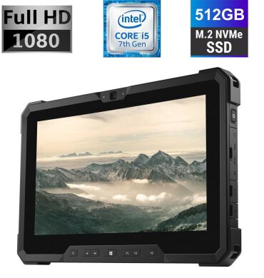 Защищенный планшет Dell Latitude 7212 Rugged Extreme / 11.6'' (1920x1080) IPS / Intel Core i5-7300U (2 (4) ядра по 2.6 - 3.5 GHz) / 8 GB DDR3 / 512 GB SSD M.2 / Intel HD Graphics 620 / WebCam / 4G LTE / Две АКБ / Стилус