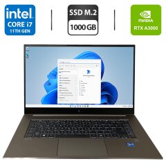 Мобильная рабочая станция HP ZBook Studio 15 G8 / 15.6" (1920x1080) IPS / Intel Core i7-11800H (8 (16) ядер по 4.6 GHz) / 32 GB DDR4 / 1000 GB SSD M.2 / nVidia RTX A3000, 6 GB GDDR6, 192-bit / WebCam / Fingerprint