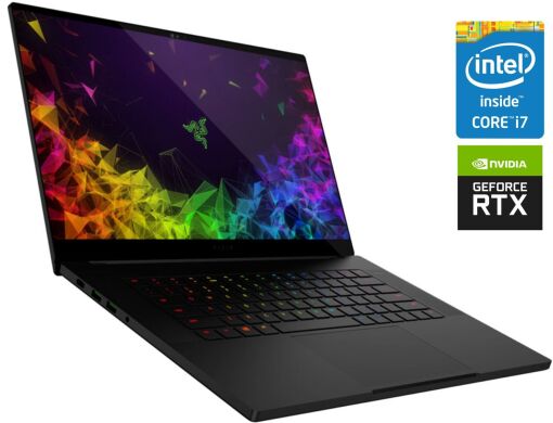 Ігровий ноутбук Razer Blade 15 RZ09-02887N91 / 15.6" (1920x1080) IPS / Intel Core i7-8750H (6 (12) ядер по 2.2 - 4.1 GHz) / 32 GB DDR4 / 1000 GB SSD / nVidia GeForce RTX 2070 Max-Q, 8 GB GDDR6, 256-bit / WebCam