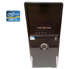 ПК Б-класс LogicPower Tower / Intel Core i5-2400 (4 ядра по 3.1 - 3.4 GHz) / 8 GB DDR3 / 320 GB HDD / Intel HD Graphics 2000 / 400W