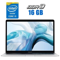 Ультрабук Apple MacBook Air 13 A1932 / 13.3" (2560x1600) IPS / Intel Core i5-8210Y (2 (4) ядра по 1.6 - 3.6 GHz) / 16 GB DDR3 / 256 GB SSD / Intel UHD Graphics 617 / WebCam