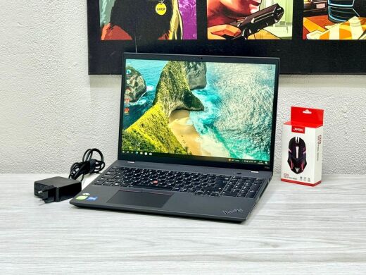 Мобильная рабочая станция Lenovo ThinkPad P16s Gen 1 / 16" (1920x1200) IPS / Intel Core i7-1260P (12 (16) ядер по 3.4 - 4.7 GHz) / 32 GB DDR4 / 512 GB SSD M.2 / nVidia T550, 4 GB GDDR6, 64-bit / WebCam / Win 10 Pro Мобильная рабочая станция Lenovo ThinkPad P16s Gen 1 / 16" (1920x1200) IPS / Intel Core i7-1260P (12 (16) ядер по 3.4 - 4.7 GHz) / 32 GB DDR4 / 512 GB SSD M.2 / nVidia T550, 4 GB GDDR6, 64-bit / WebCam / Win 10 Pro