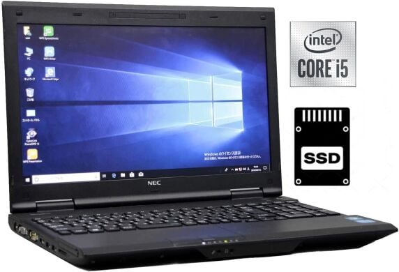 Ноутбук NEC VersaPro VK26TX / 15.6" (1366x768) TN / Intel Core i5-4200M (2 (4) ядра по 2.5 - 3.1 GHz) / 8 GB DDR3 / 120 GB SSD / Intel HD Graphics 4600 / USB 3.0 / HDMI