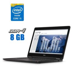 Ультрабук Dell Latitude E7470 / 14" (1920x1080) IPS / Intel Core i5-6300U (2 (4) ядра по 2.4 - 3.0 GHz) / 8 GB DDR4 / 120 GB SSD / Intel HD Graphics 520 / WebCam