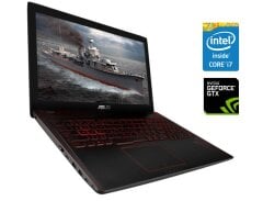 Игровой ноутбук Б-класс Asus FX53VD / 15.6" (1920x1080) IPS / Intel Core i7-7700HQ (4 (8) ядра по 2.8 - 3.8 GHz) / 16 GB DDR4 / 512 GB SSD / nVidia GeForce GTX 1050, 2 GB GDDR5, 128-bit / WebCam