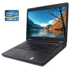 Ноутбук Б-клас Dell Latitude E5450 / 14" (1920x1080) IPS / Intel Core i5-5300U (2 (4) ядра по 2.3 - 2.9 GHz) / 8 GB DDR3 / 128 GB SSD / Intel HD Graphics 5500 / WebCam / Win 10 Pro