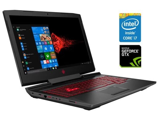 Игровой ноутбук HP Omen 17-an124cl / 17.3" (1920x1080) IPS / Intel Core i7-8750H (6 (12) ядер по 2.2 - 4.1 GHz) / 16 GB DDR4 / 128 GB SSD NVMe + 1000 GB HDD / nVidia GeForce GTX 1060, 6 GB GDDR5, 192-bit / WebCam