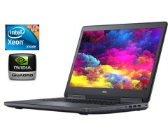 Мобильная рабочая станция Dell Precision 7720 / 17.3" (1920x1080) IPS / Intel Xeon E3-1505M v6 (4 (8) ядра по 3.0 - 4.0 GHz) / 32 GB DDR4 / 480 GB SSD / nVidia Quadro P3000, 6 GB GDDR5, 192-bit / WebCam / Win 10 Pro