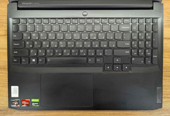 Игровой ноутбук Lenovo IdeaPad Gaming 3 / 15.6" (1920x1080) IPS / AMD Ryzen 5 5600H (6 (12) ядер по 3.3 - 4.2 GHz) / 16 GB DDR4 / 512 GB SSD / nVidia GeForce GTX 1650, 4 GB GDDR6, 128-bit / WebCam / Windows 11