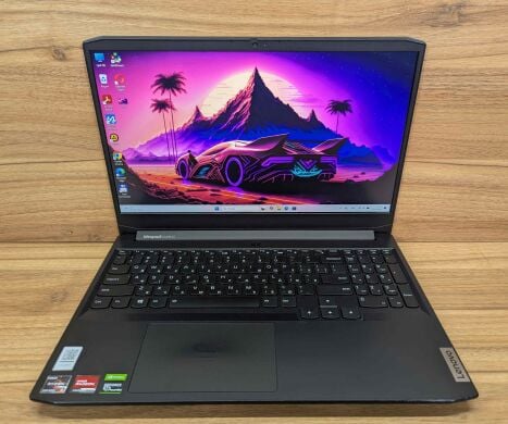 Игровой ноутбук Lenovo IdeaPad Gaming 3 / 15.6" (1920x1080) IPS / AMD Ryzen 5 5600H (6 (12) ядер по 3.3 - 4.2 GHz) / 16 GB DDR4 / 512 GB SSD / nVidia GeForce GTX 1650, 4 GB GDDR6, 128-bit / WebCam / Windows 11