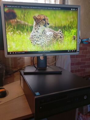 Комплект ПК: HP ProDesk 600 G1 SFF / Intel Core i5-4670 (4 ядра по 3.4 - 3.8 GHz) / 8 GB DDR3 / 120 GB SSD / Intel HD Graphics 4600 / DVD-RW + Монітор Dell Professional P2213t / 22" (1680x1050) TN / 1x DP, 1x DVI, 1x VGA, 3x USB 2.0