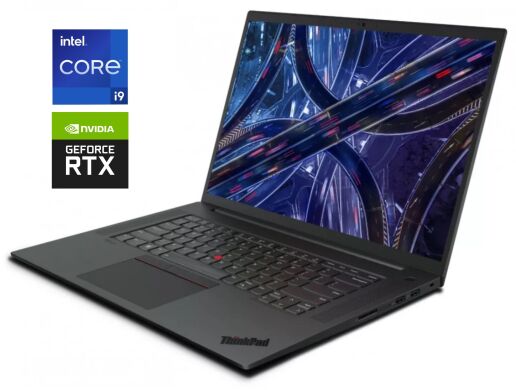 Игровой ультрабук Lenovo ThinkPad P1 Gen 6 / 16" (2560x1600) IPS / Intel Core i9-13900H (14 (20) ядер по 2.6 - 5.4 GHz) / 32 GB DDR5 / 1000 GB SSD NVMe / nVidia GeForce RTX 4090, 16 GB GDDR6, 256-bit / WebCam