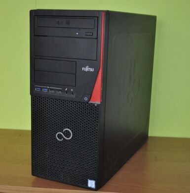 Комп'ютер Fujitsu Esprimo P756 E90 Tower / Intel Core i5-6400 (4 ядра по 2.7 - 3.3 GHz) / 8 GB DDR4 / 240 GB SSD / Intel HD Graphics 530 / DVD-ROM / Windows 11 Pro
