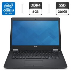 Ультрабук Dell Latitude E5470 / 14" (1366x768) TN / Intel Core i5-6440HQ (4 ядра по 2.6 - 3.5 GHz) / 8 GB DDR4 / 256 GB SSD / Intel HD Graphics 530 / WebCam / HDMI