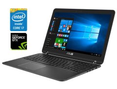 Ноутбук-трансформер Б-клас Asus Q534U / 15.6" (3840x2160) IPS / Intel Core i7-7500U (2 (4) ядра по 2.7 - 3.5 GHz) / 16 GB DDR4 / 512 GB SSD M.2 / nVidia GeForce GTX 950M, 2 GB GDDR5, 128-bit / WebCam / Win 10