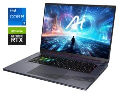 Ігровий ноутбук Gigabyte Aorus 16X 9SG / 16" (2560x1600) IPS / Intel Core i7-13650HX (14 (20) ядер по 3.6 - 4.9 GHz) / 32 GB DDR5 / 1000 GB SSD / nVidia GeForce RTX 4070, 8 GB GDDR6, 128-bit / WebCam