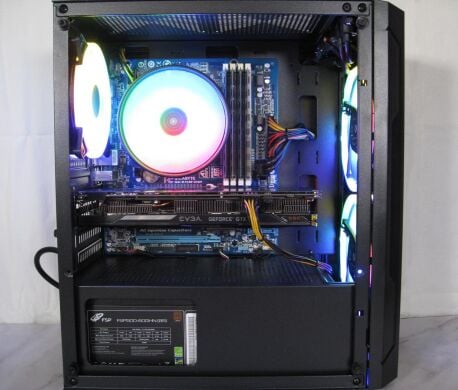 Ігровий ПК AeroCool Trinity Mini RGB Tower / Intel Core i5-3470 (4 ядра по 3.2 - 3.6 GHz) / 16 GB DDR3 / 120 GB SSD + 500 GB HDD / nVidia GeForce GTX 960, 4 GB GDDR5, 128-bit / 500W / Win 10 Pro + Кабель живлення