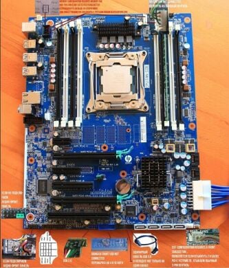 Комплект: Материнская плата HP Z440 / Intel Xeon E5-2640 v4 (10 (20) ядер по 2.4 - 3.4 GHz) (аналог i7-9700) / 64 GB DDR4 / Socket LGA 2011 v3+v4 / NVMe boot + кулер ID-Cooling DK-01