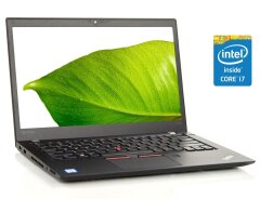 Ультрабук Lenovo ThinkPad T470s / 14" (1920x1080) IPS / Intel Core i7-7600U (2 (4) ядра по 2.8 - 3.9 GHz) / 16 GB DDR4 / 240 GB SSD / Intel HD Graphics 520 / WebCam