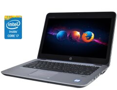 Нетбук HP EliteBook 820 G4 / 12.5" (1366x768) IPS / Intel Core i7-7500U (2 (4) ядра по 2.7 - 3.5 GHz) / 8 GB DDR4 / 256 GB SSD / Intel HD Graphics 620 / WebCam / Win 10 Pro